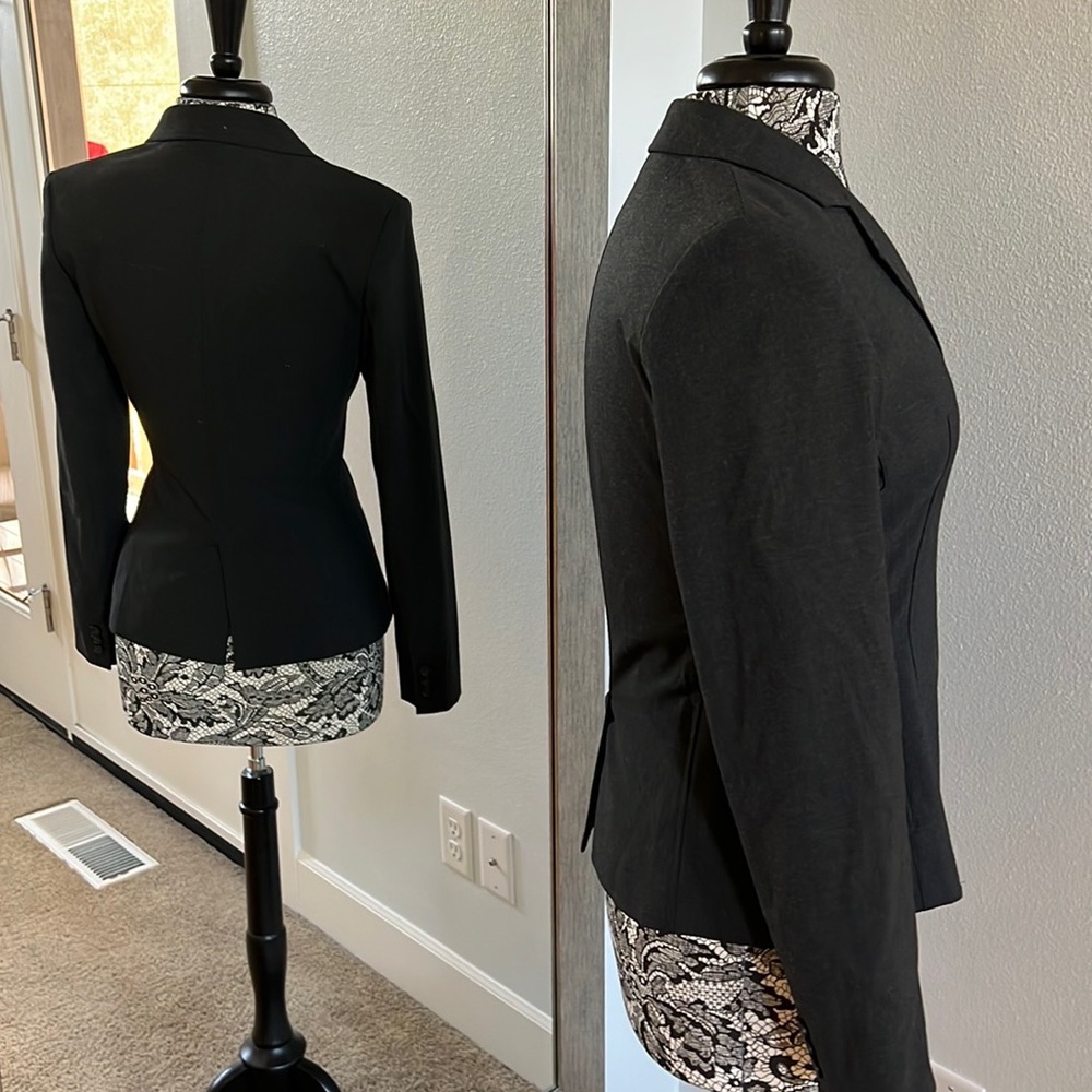 Express Design Studio Charcoal Grey Size 2 Jacket - image 4